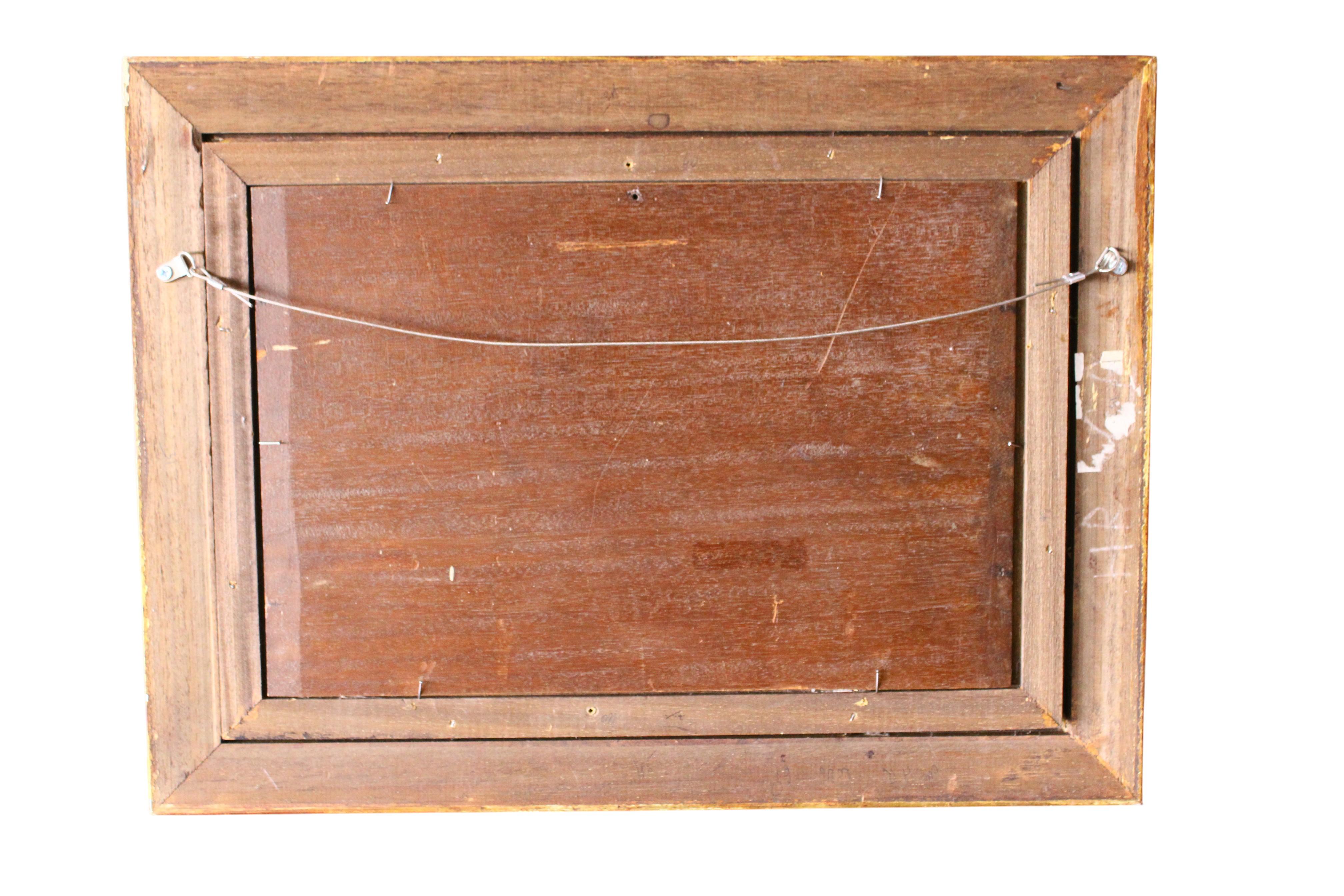 Antike Landschaft Ölgemälde auf Holz, Franz�ösisch Impressionist Bauernhof-Szene im Angebot 10