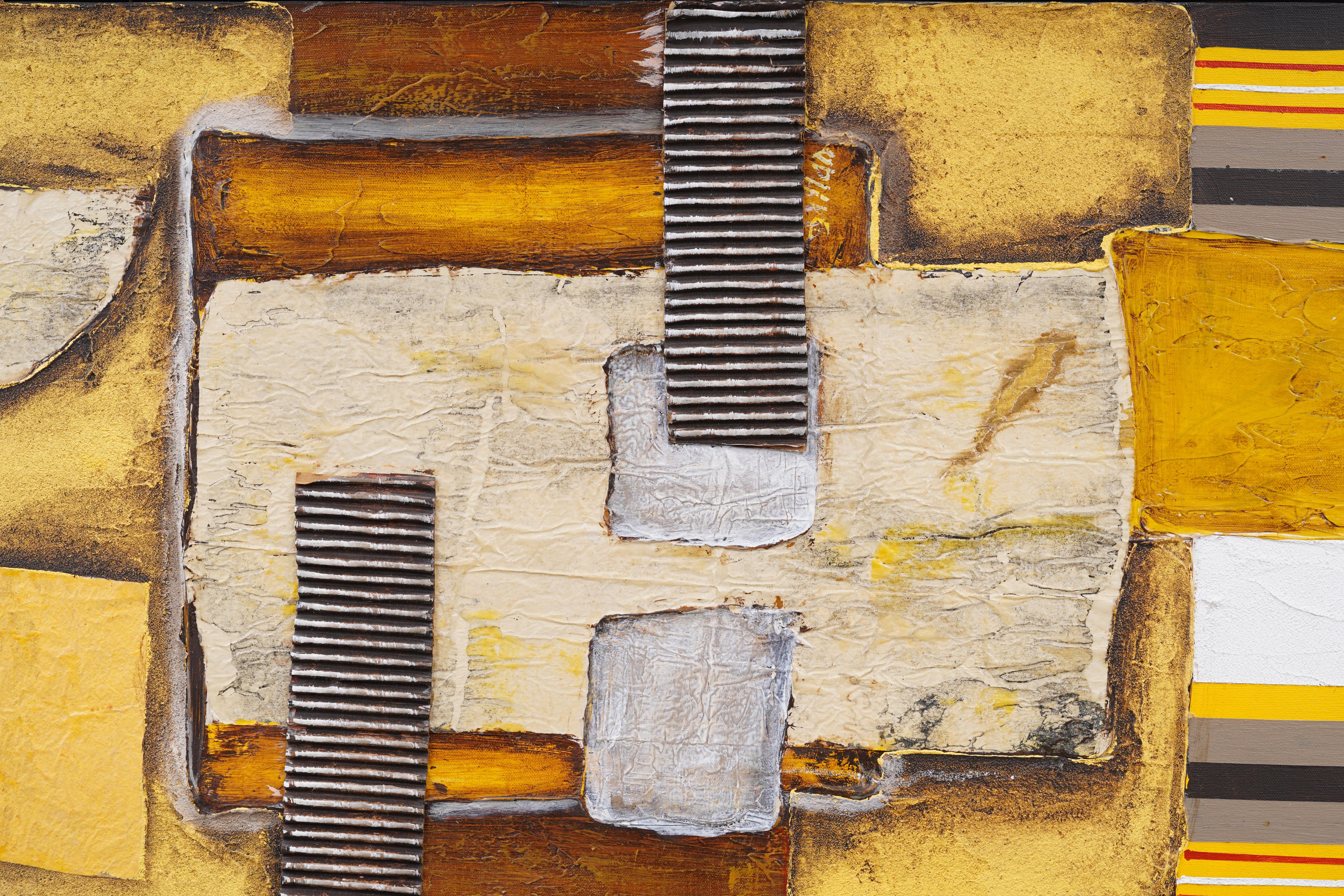Quadro ad olio espressionista astratto della metà del secolo, ben dipinto.  Ottimo colore e composizione.  Incorniciato.  Firmato.