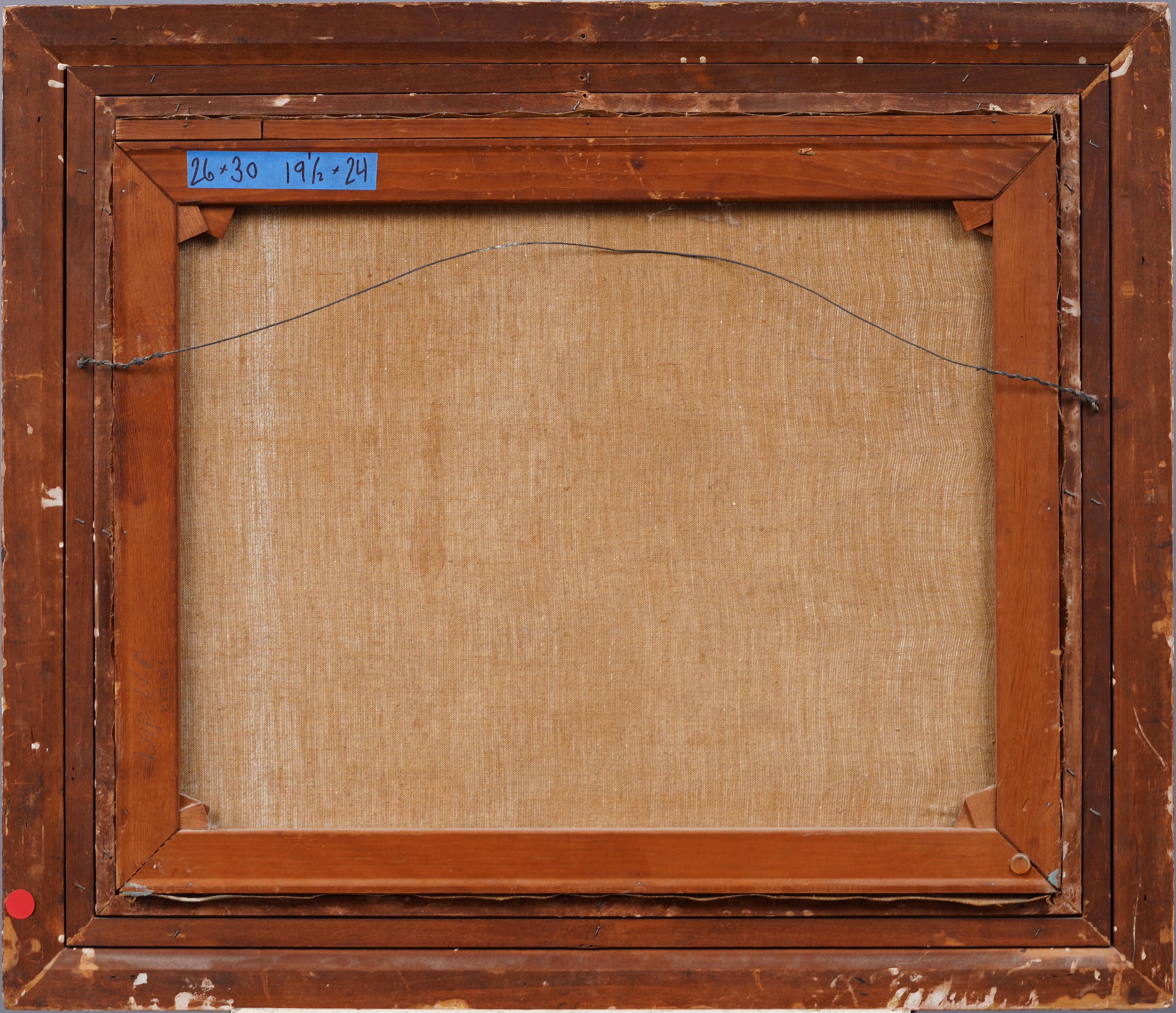 Antique French Ballerina Dancers, grande dipinto a olio con cornice e firma 3