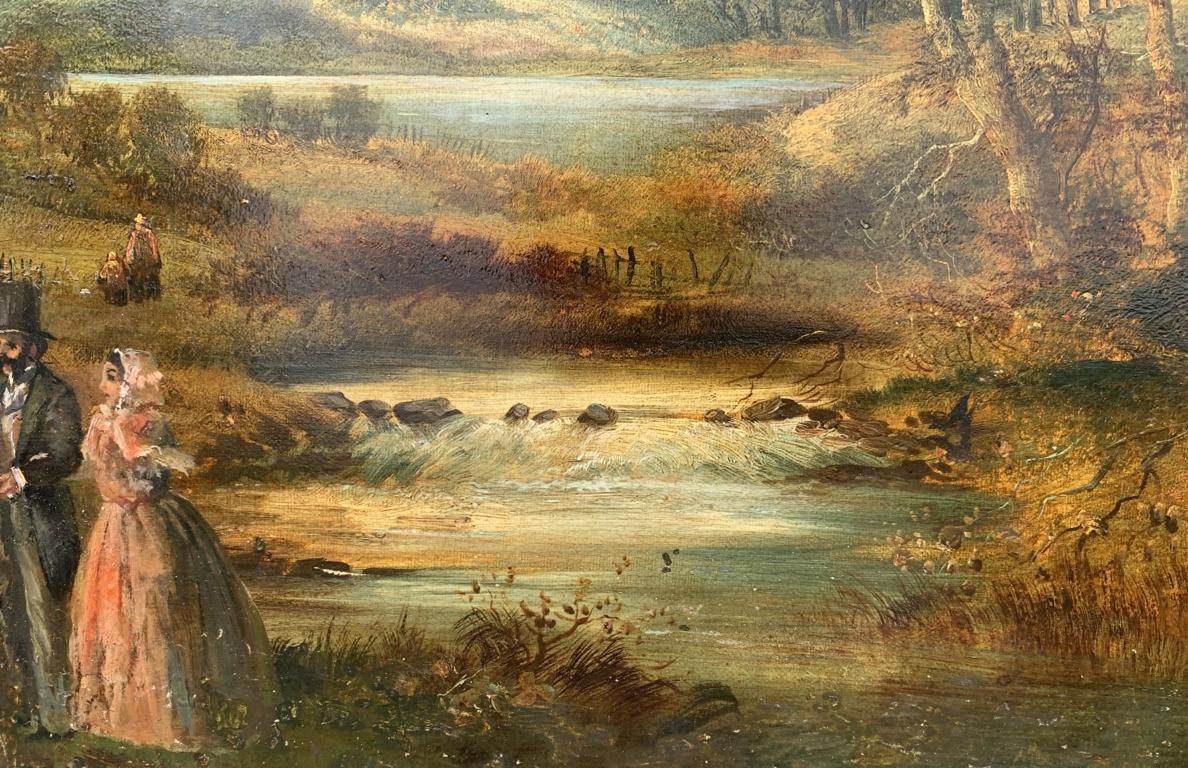 Antique naturalistic painter (European school) - 19th century landscape painting 1