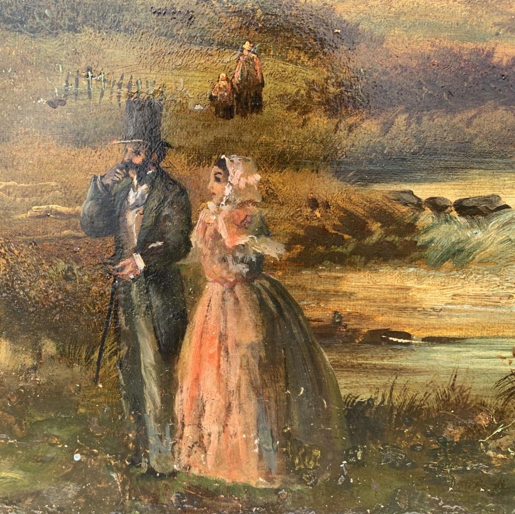 Antique naturalistic painter (European school) - 19th century landscape painting 2