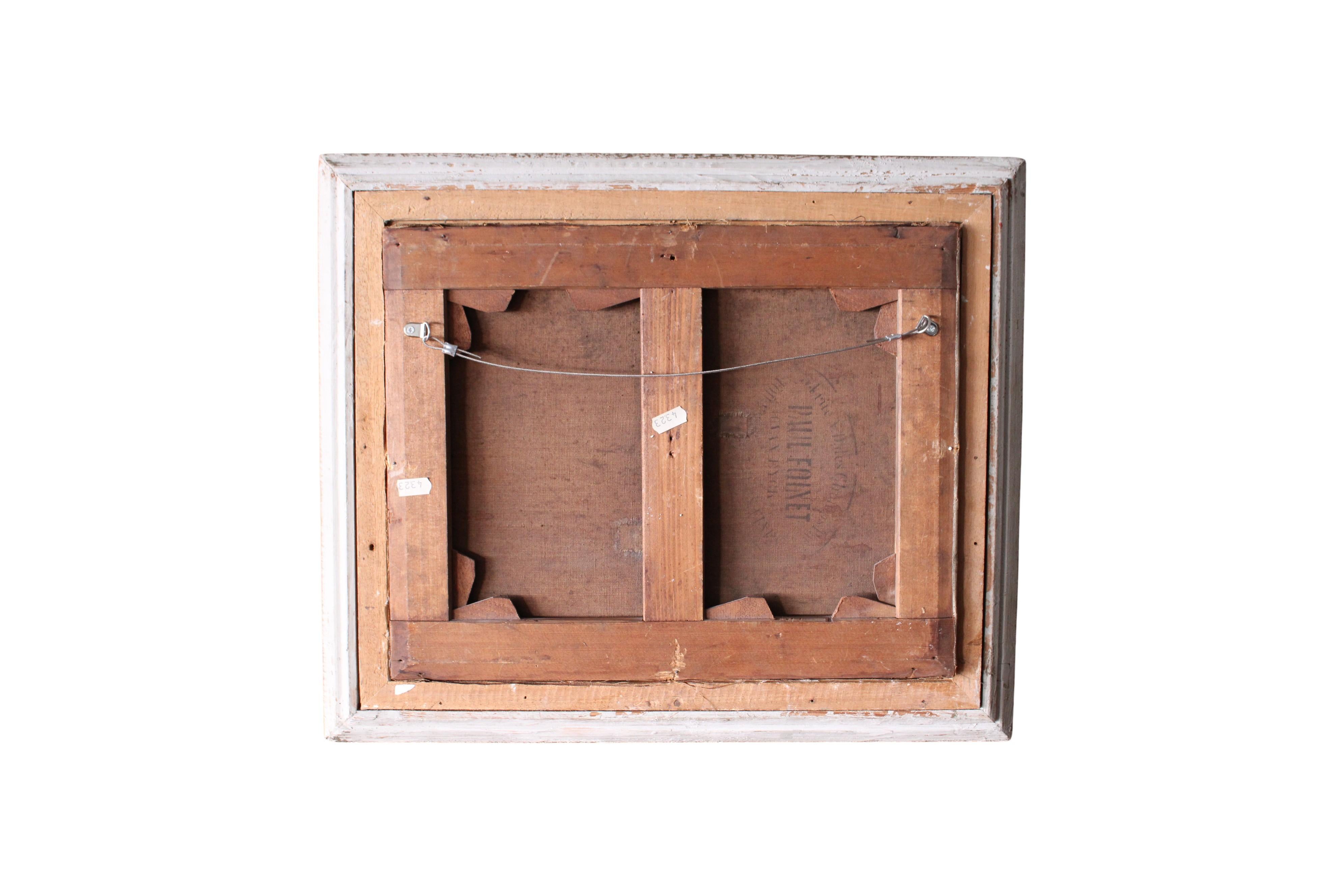 Antikes Ölgemälde von Klöpplerinnen am Meer in der Bretagne, Frankreich im Angebot 5