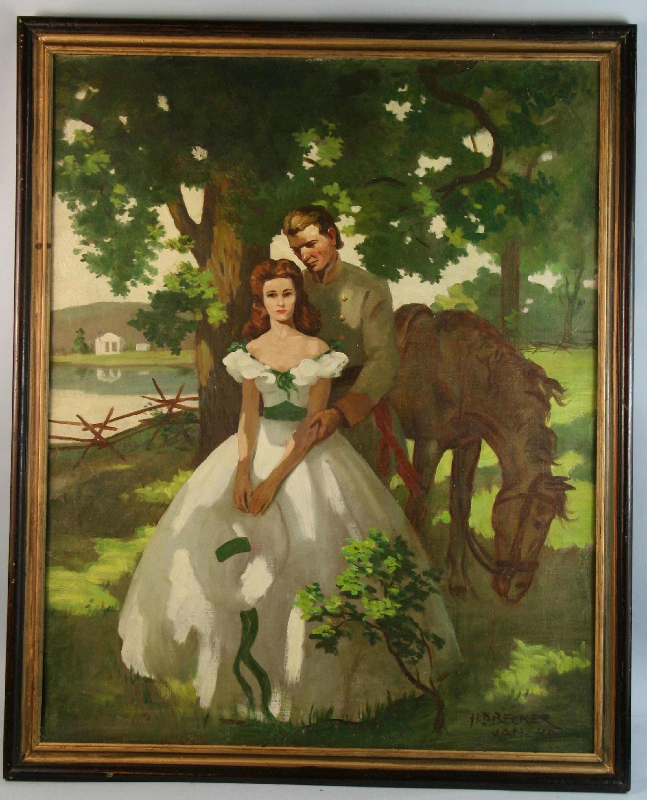 Pintura al óleo antigua 