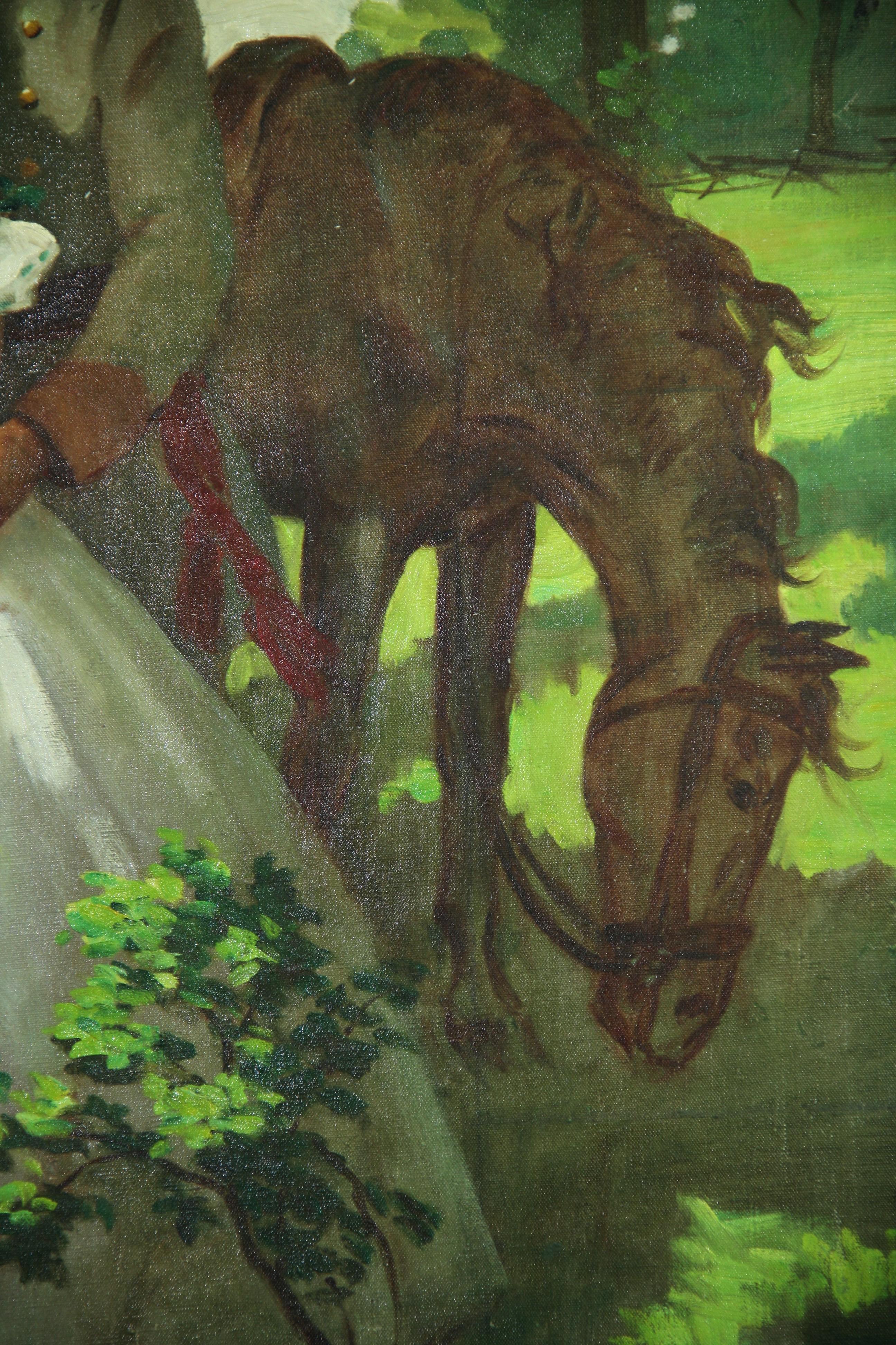 Pintura al óleo antigua 
