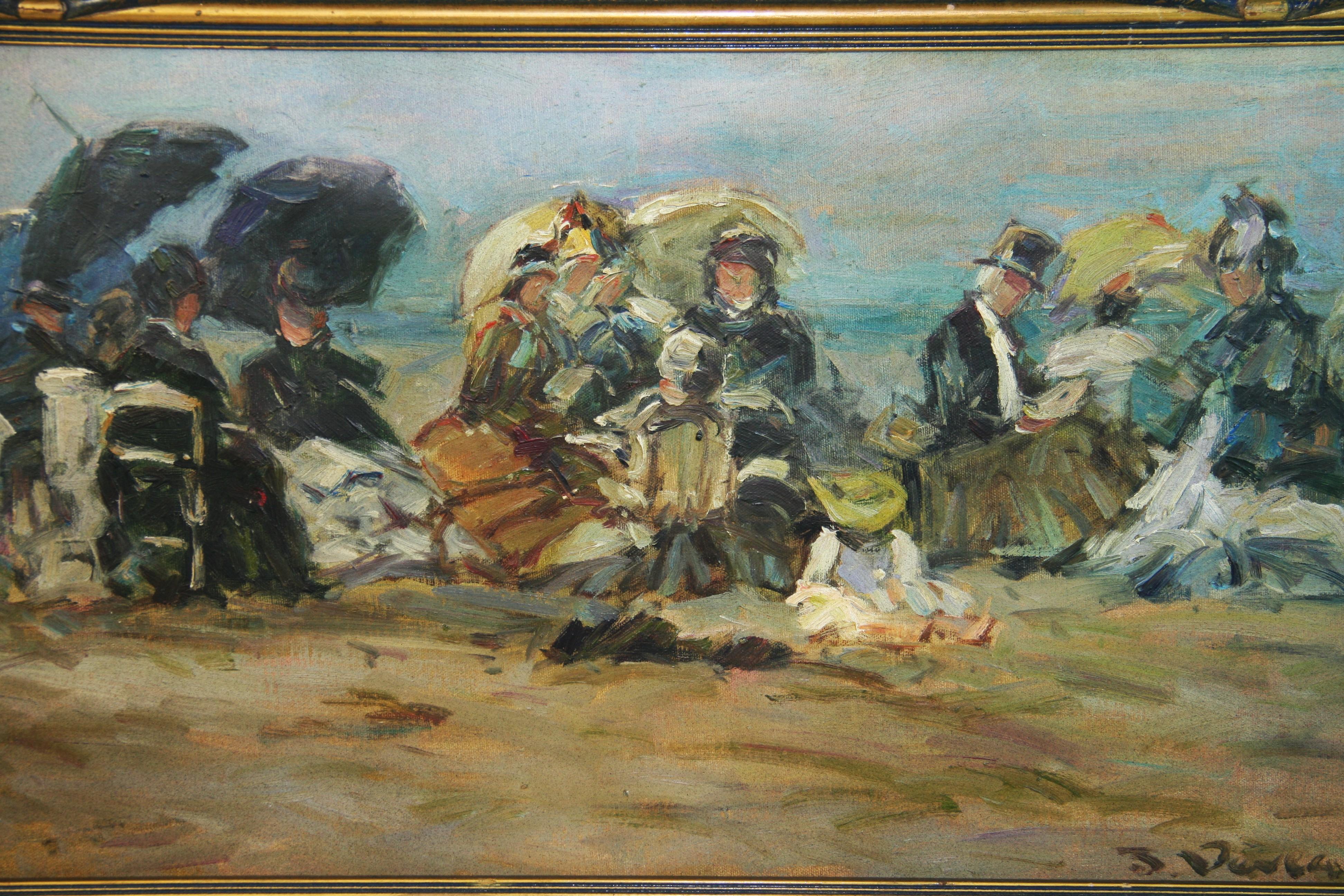 6072 Victorian famaily beach outing signed
Period frame
Image size 13.5x27.5