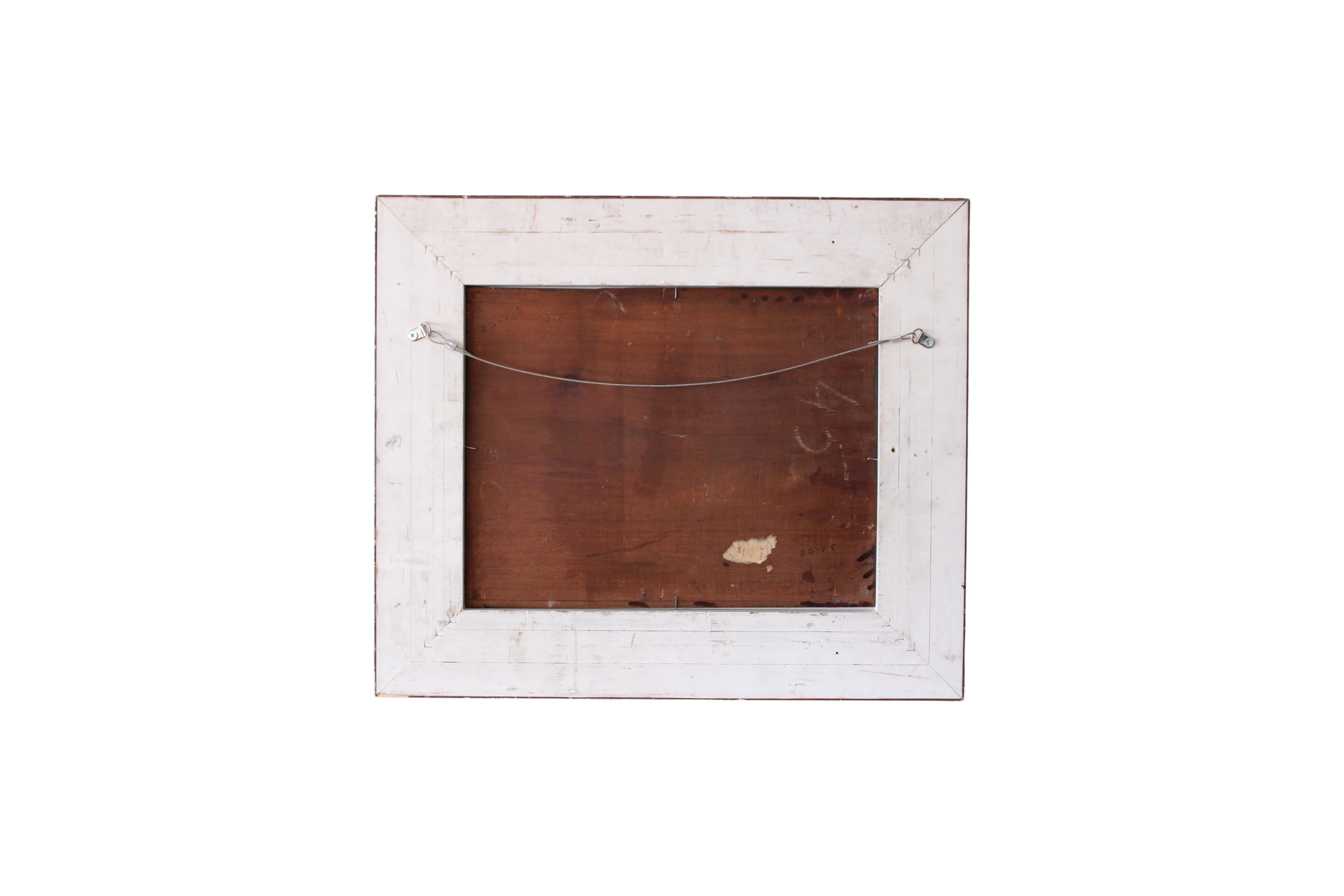 Antique Original Französisch Austern Ölgemälde auf Holz, Austern und Zitrone im Angebot 6