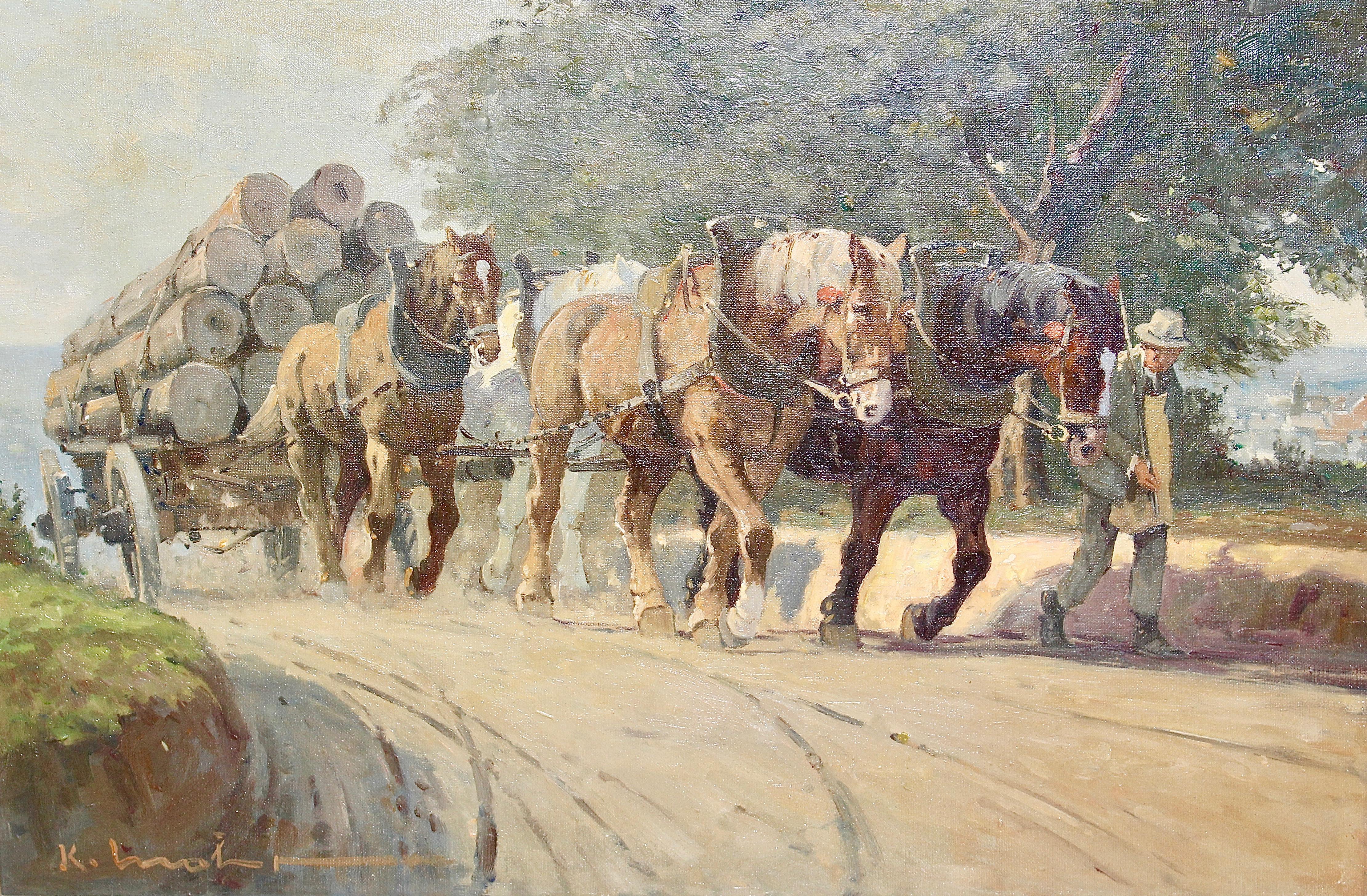 draft horse paintings