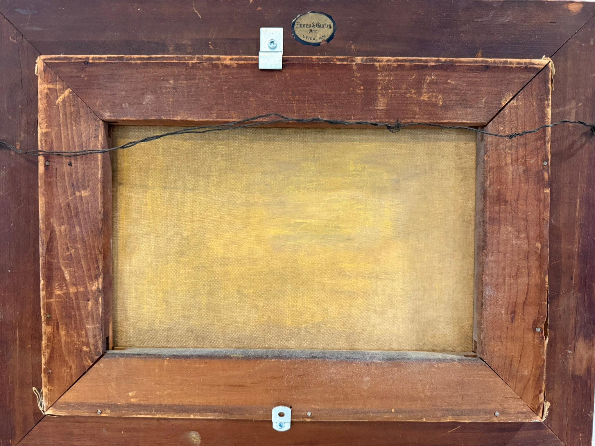 Pintura antigua Plétora de frambuesas maduras en cesta de fruta firmada Bohner en venta 2