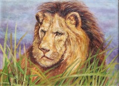Antique Portrait of a Lion