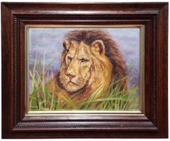 Antique Portrait of a Lion