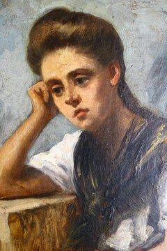 Antique Portrait of a Woman, Portrait of a Woman Sitting, Female Portrait