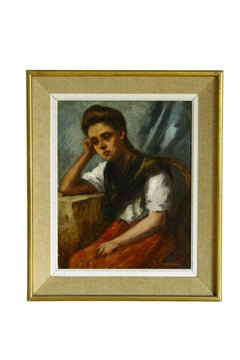Antique Portrait of a Woman, Portrait of a Woman Sitting, Female Portrait