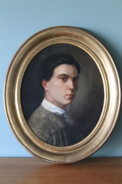 Antique portrait of an artist