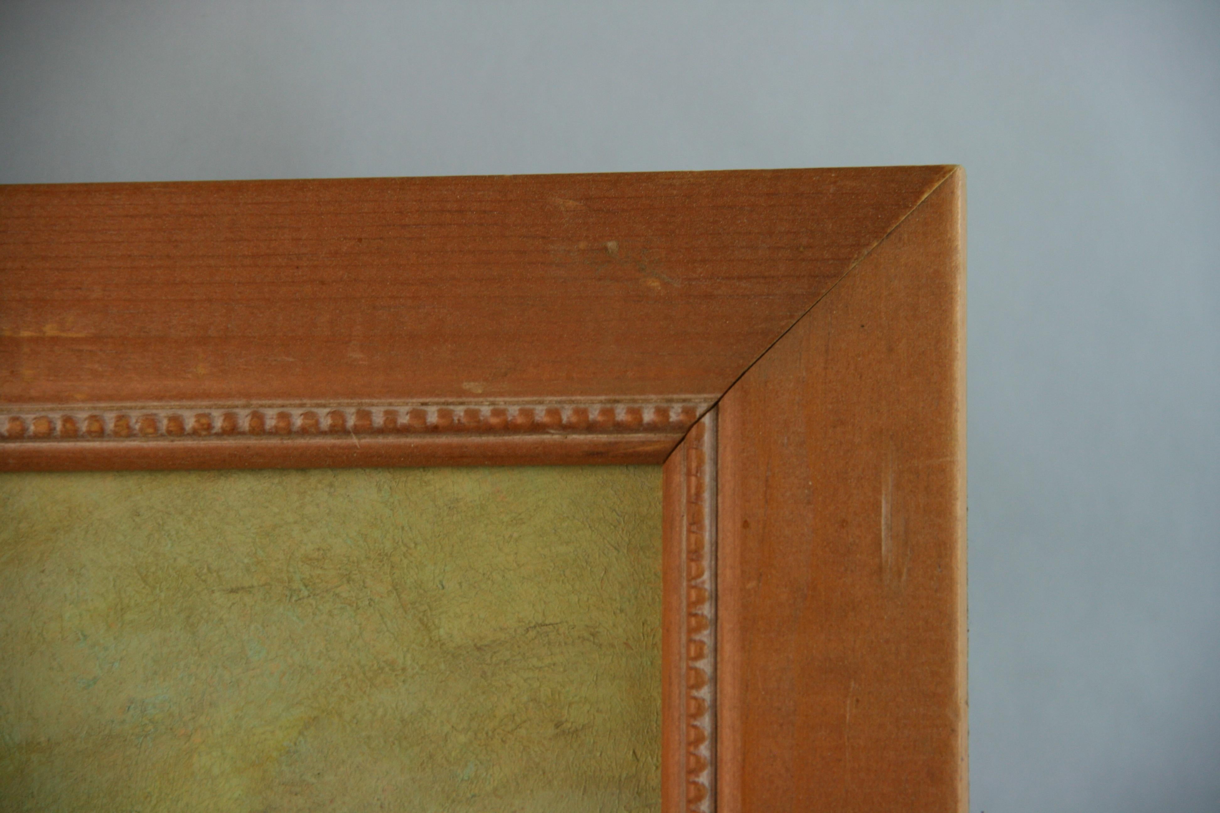 Ancienne peinture à l'huile scandinave figurative représentant une baigneuse en vente 3