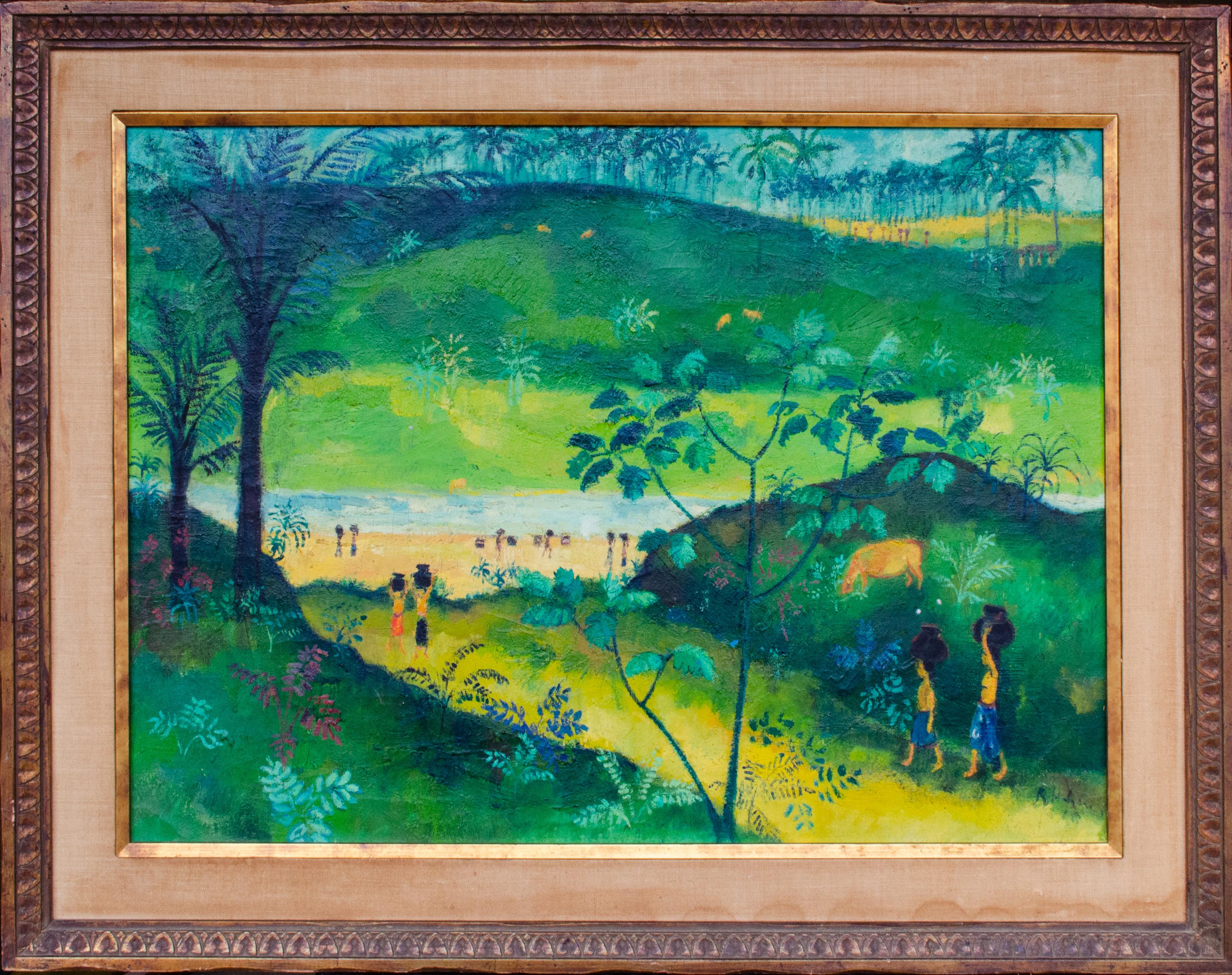 Mystery Artist
Untitled, c. 20th Century
Oil on canvas
22 x 30 in.
Framed: 28 3/8 x 36 x 1 in.
Signed lower right

Provenance: 
Former Humala Pontas collection

