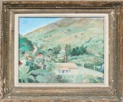Antique Southern France Provençal Impressionist Summer Landscape Oil Painting