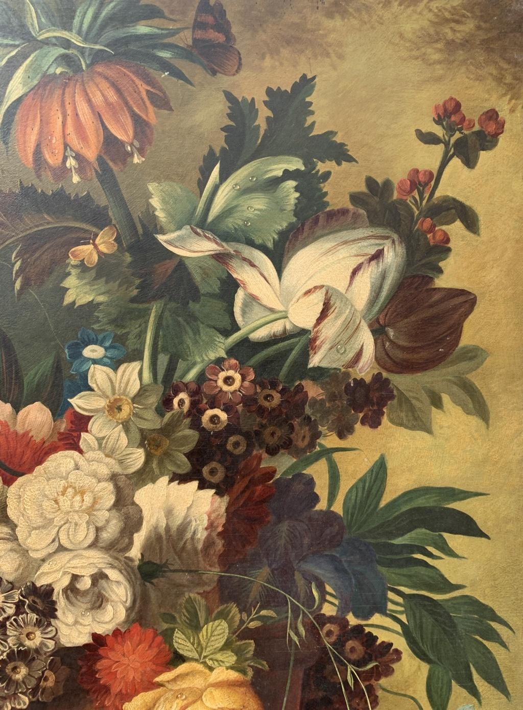 Antiker Stilllebenmaler (Italyl) – Stilllebenmaler des 19. und 20. Jahrhunderts – Blumen im Angebot 2