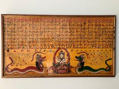 Antikes Gemälde der tibetischen Schule 