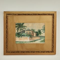 Antique Tropical Watercolor by LB Field