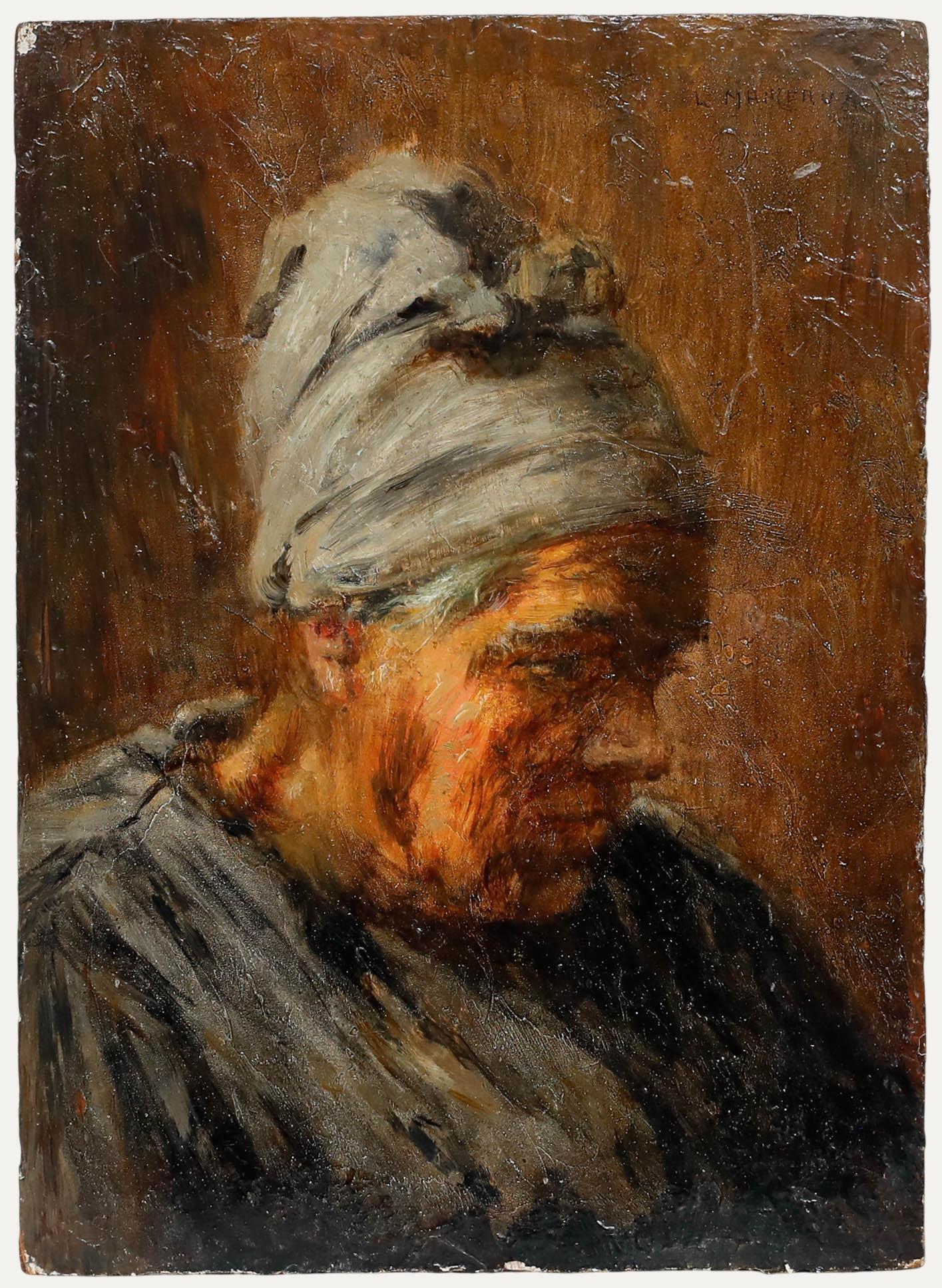 Unknown Portrait Painting - Antoine Louis Manceaux (1862-1939) - Late 19th Century Oil, Portrait of a Woman