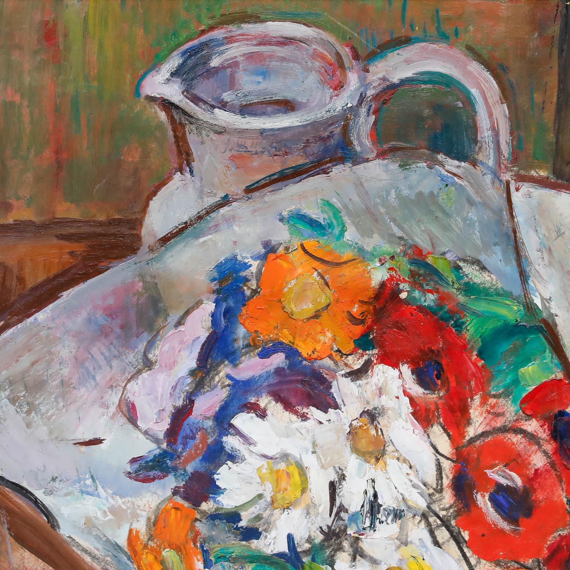 Antoine Marius Gianelli (1896-1983) - Acrylic, A Beautiful Bouquet For Sale 1
