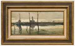 Anton Erkelens (1885-1956) - Early 20th Century Oil, Flooded Landscape