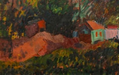 Vintage Anton Gold (1914-1970) - 1961 Oil, Summer Chalets