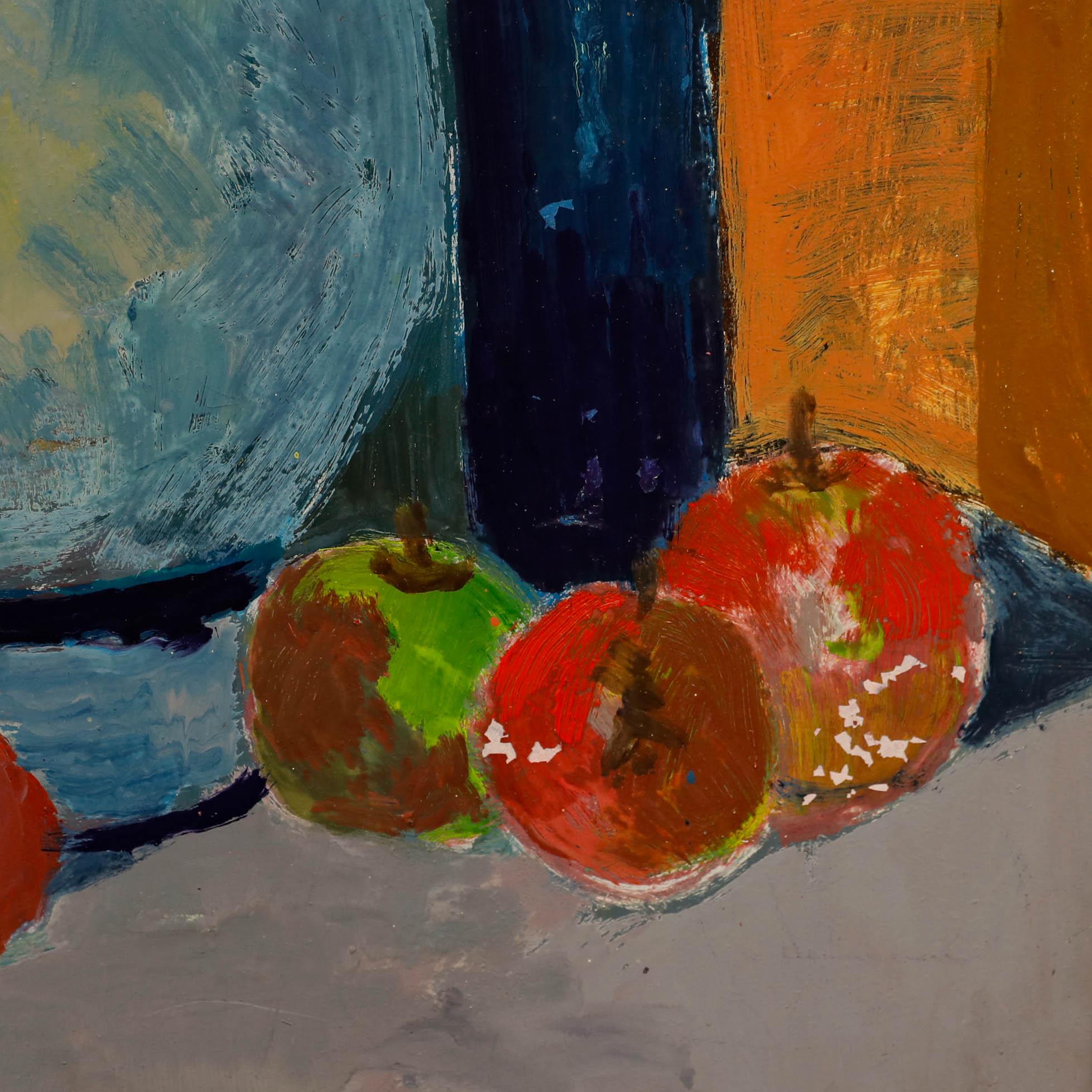 Anton Gold (1914-1970) - Framed Oil, Still Life of Gladiolus & Sunflowers 1