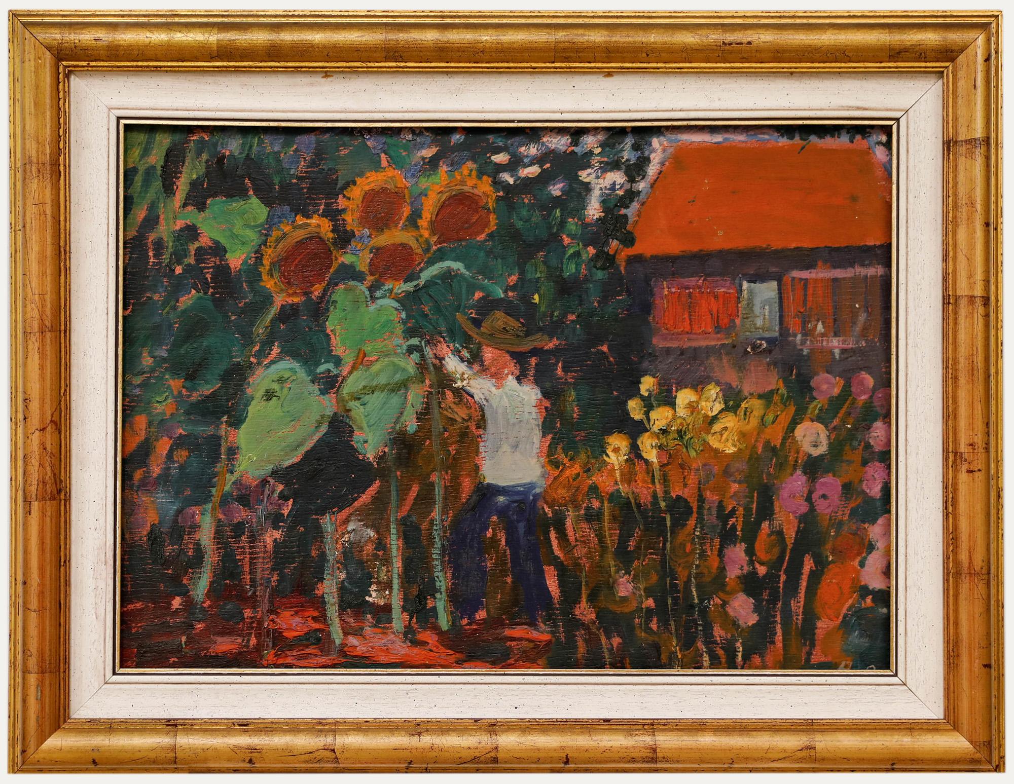 Anton Gold (1914-1970) - Mid 20th Century Oil, Blooming Garden