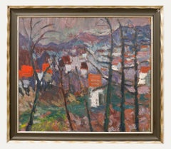 Anton Gold (1914-1970) - Mid 20th Century Oil, Through Winter Trees