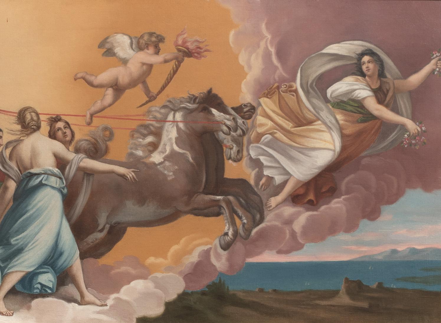 Apollo & Aurora, Roman Gods Procession, after GUIDO RENI (1575-1642) For Sale 2