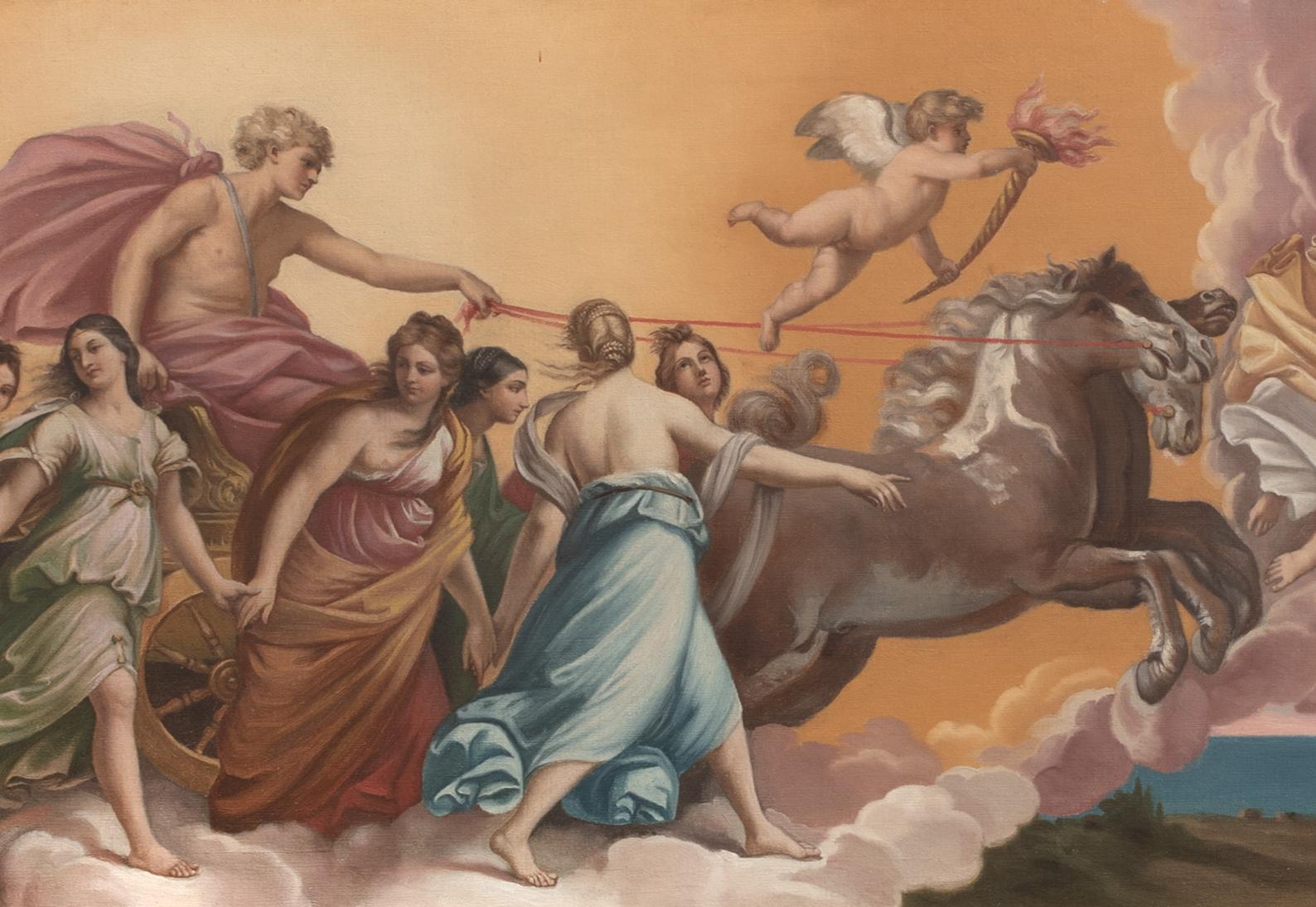 Apollo & Aurora, Roman Gods Procession, after GUIDO RENI (1575-1642) For Sale 3