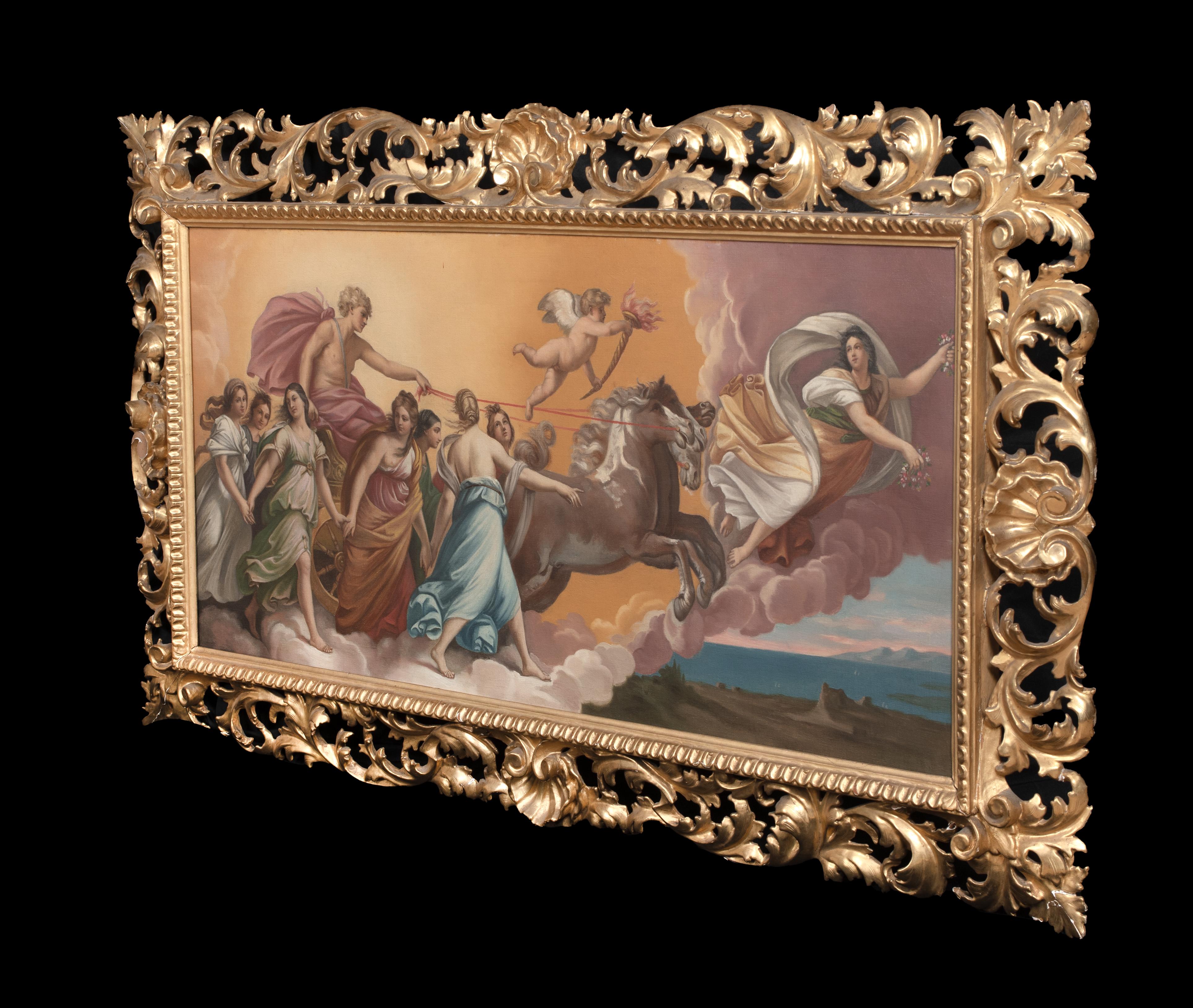 Apollo & Aurora, Roman Gods Procession, after GUIDO RENI (1575-1642) For Sale 4