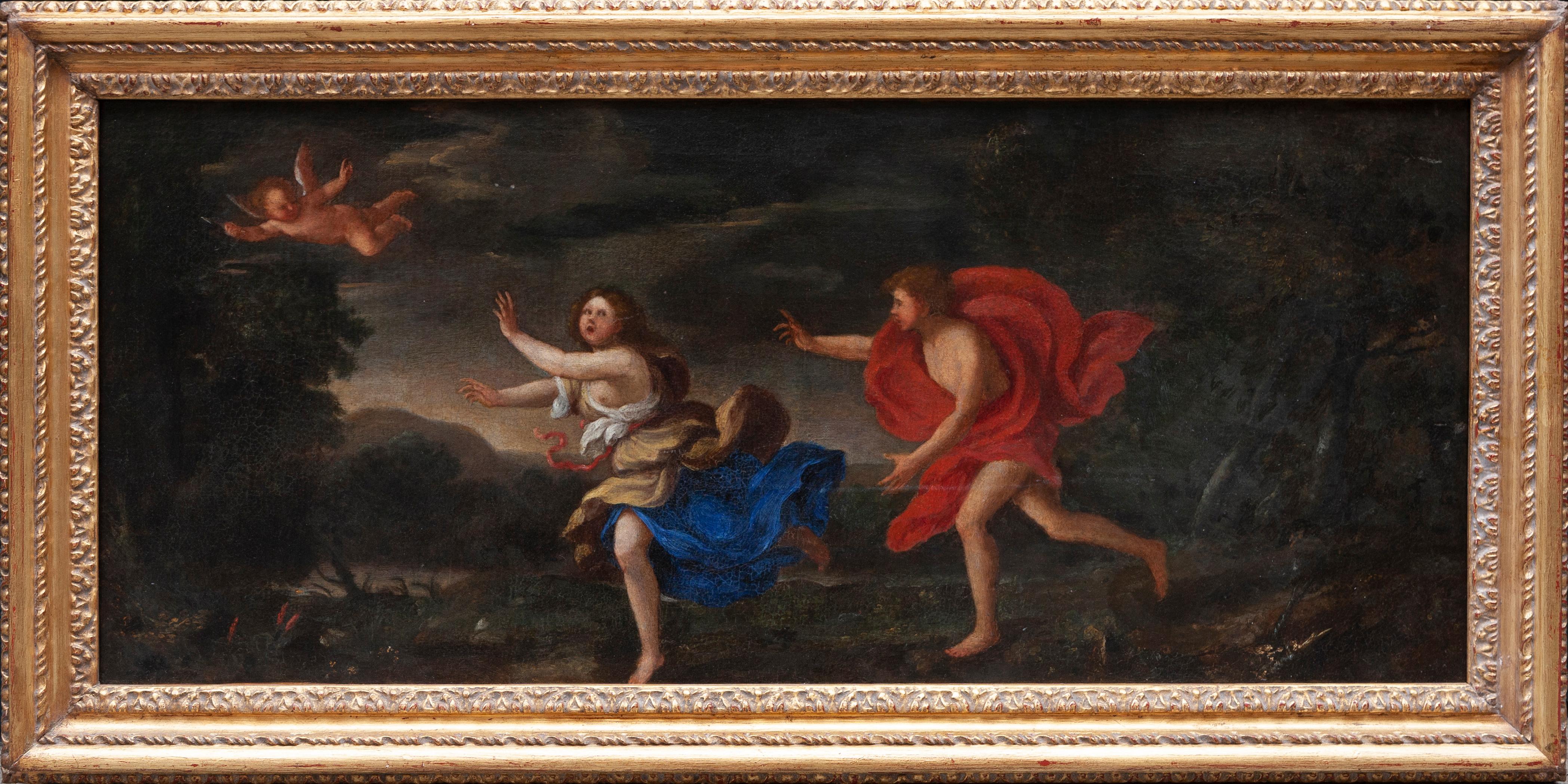 Unknown Figurative Painting – Apollo und Daphne - Maler aus dem 17. Jahrhundert