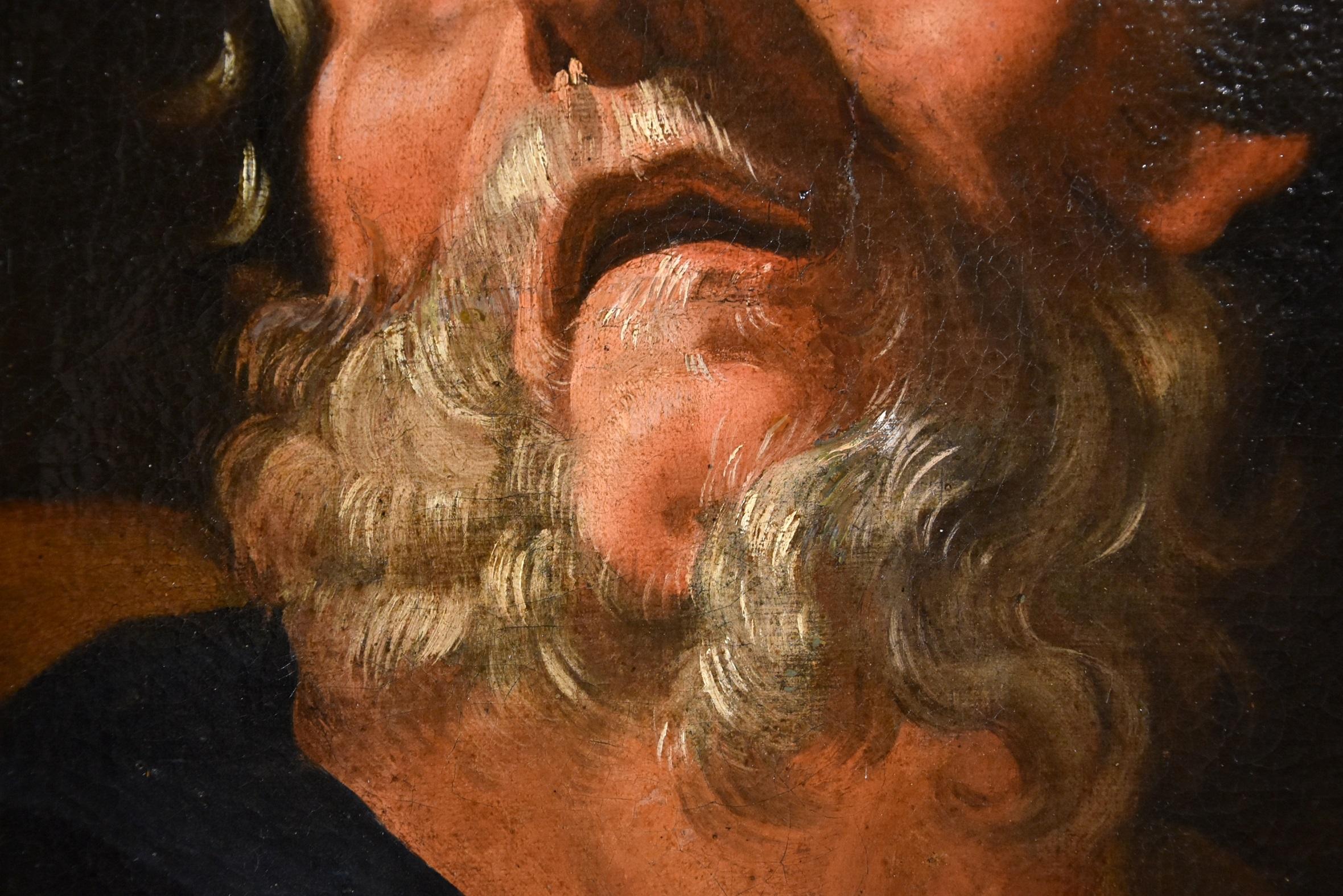 Apostle Peter Roman school Paint Oil on canvas Old master 17th Century Italian 5
