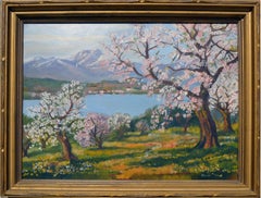 Apple Trees in Bloom Landscape