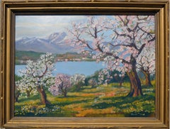 Apple Trees in Bloom Landscape