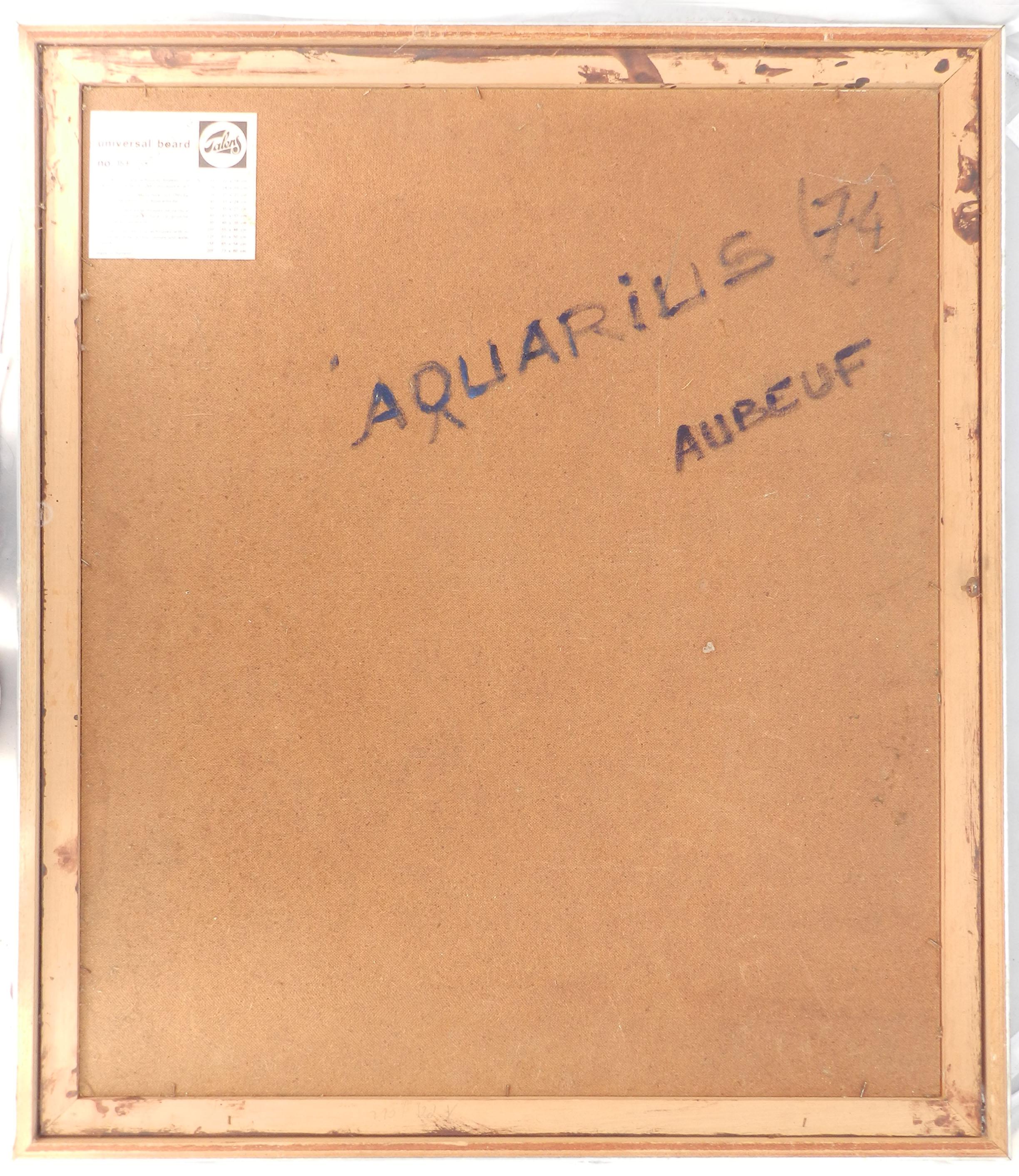 Aquarius by Aubeuf Oil Painting 1974 3