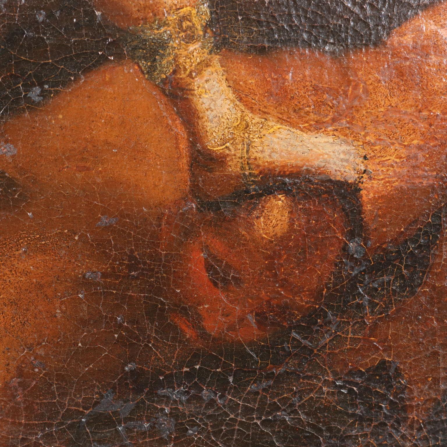 Archangel Michael defeats the Devil Oil on Canvas Italy XVII Century 1