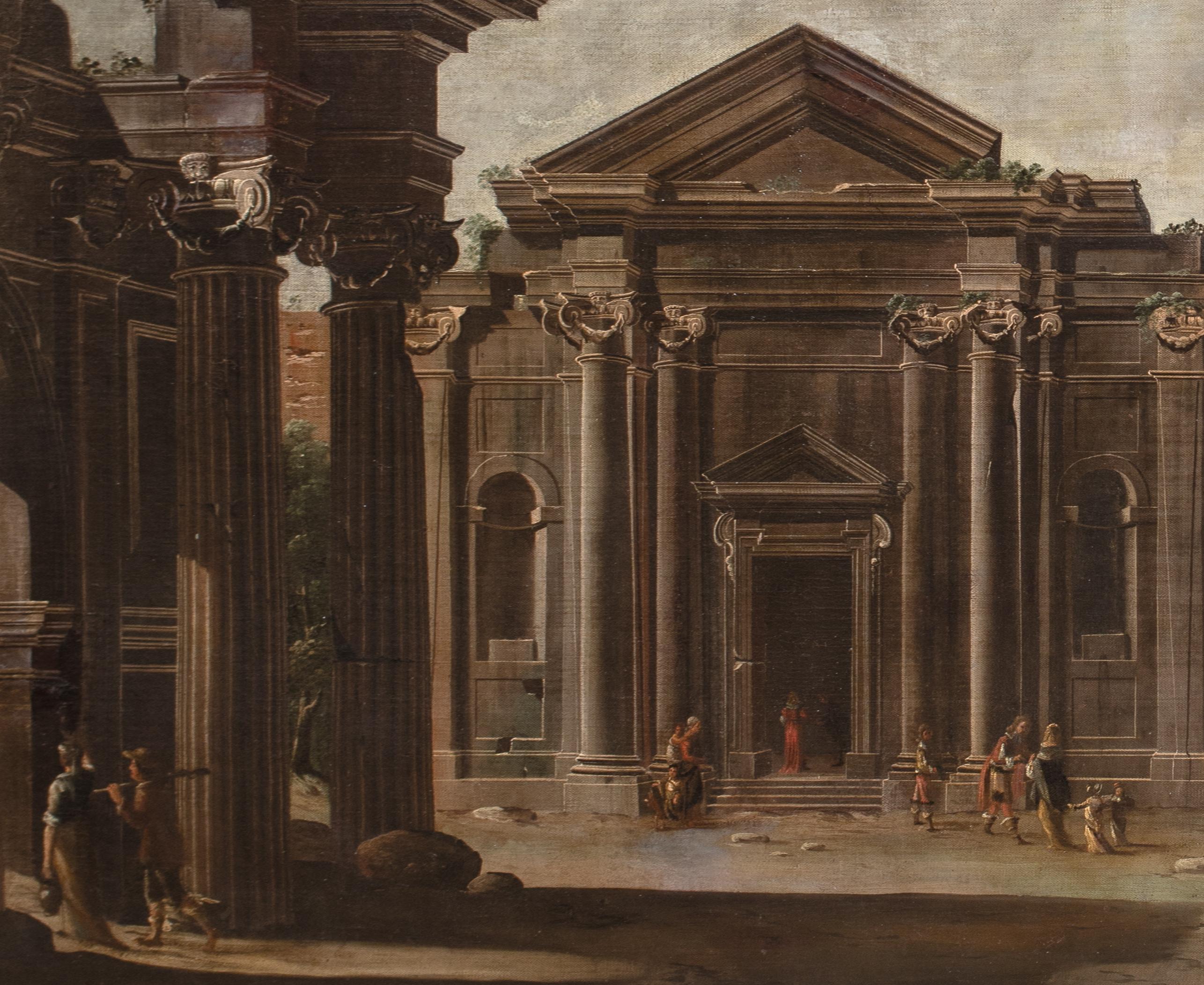 Capriccio architettonico di Roma antica, XVII secolo Viviano Codazzi in vendita 6