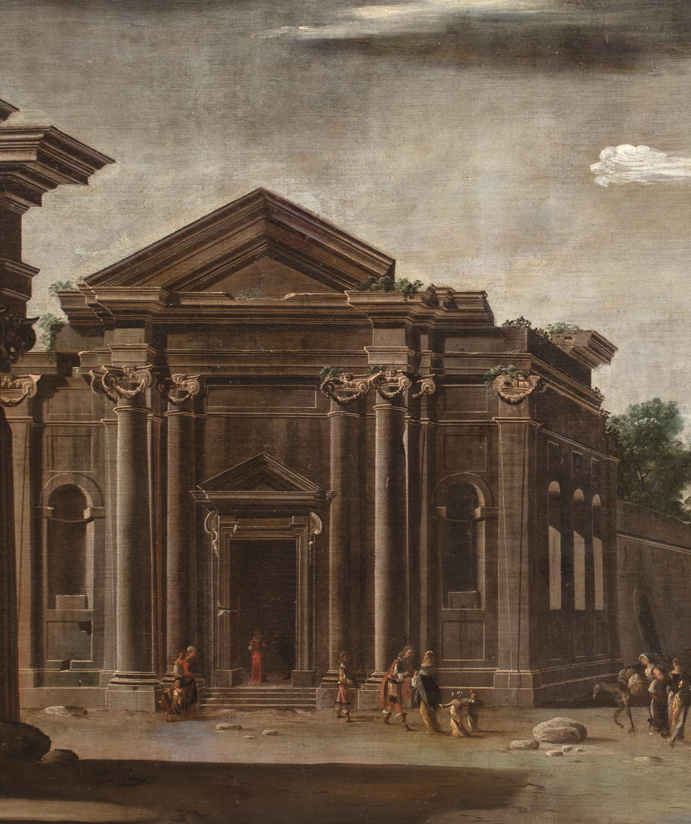 Capriccio architettonico di Roma antica, XVII secolo Viviano Codazzi in vendita 2