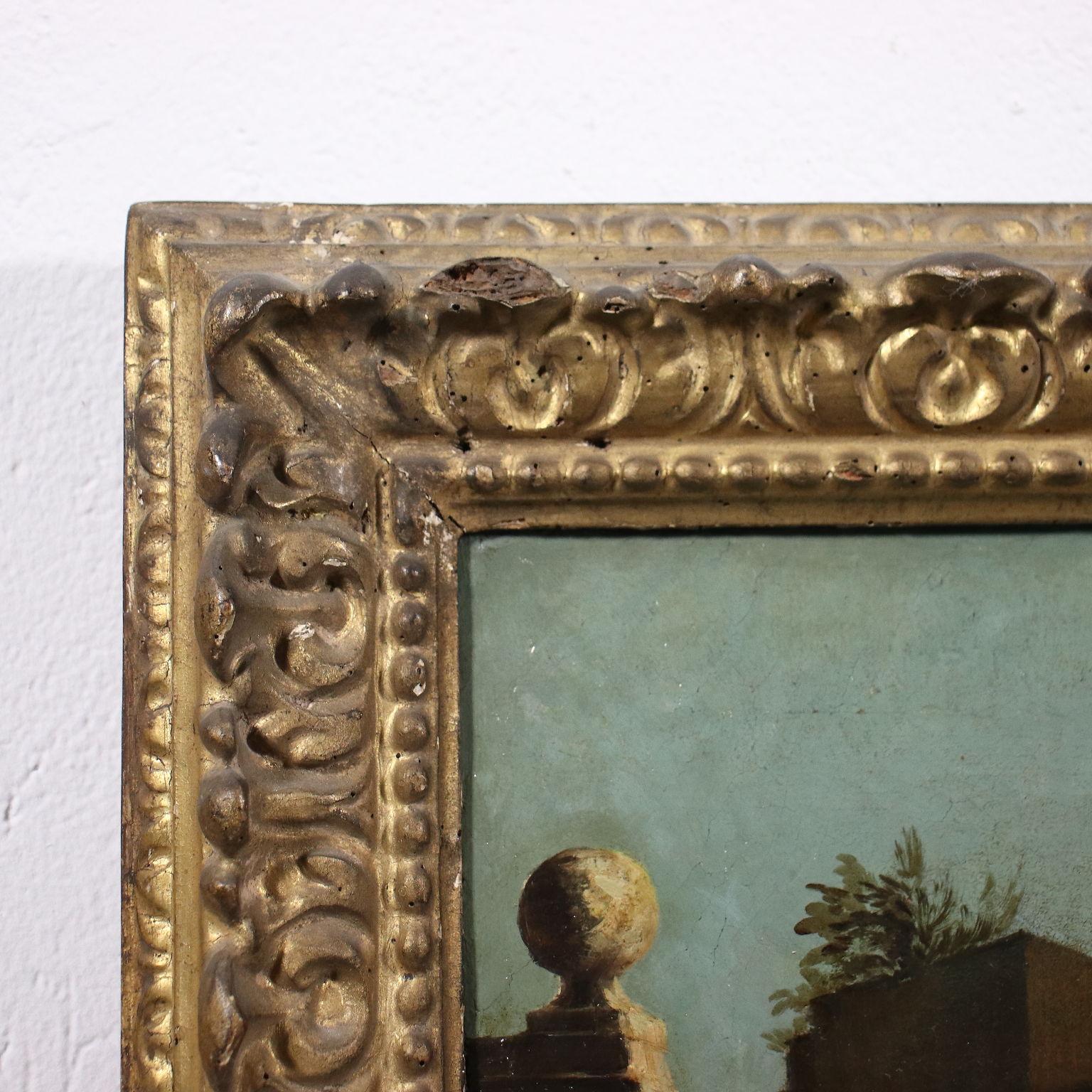 Architectural Capriccio with Figures, XVIIIth century For Sale 9