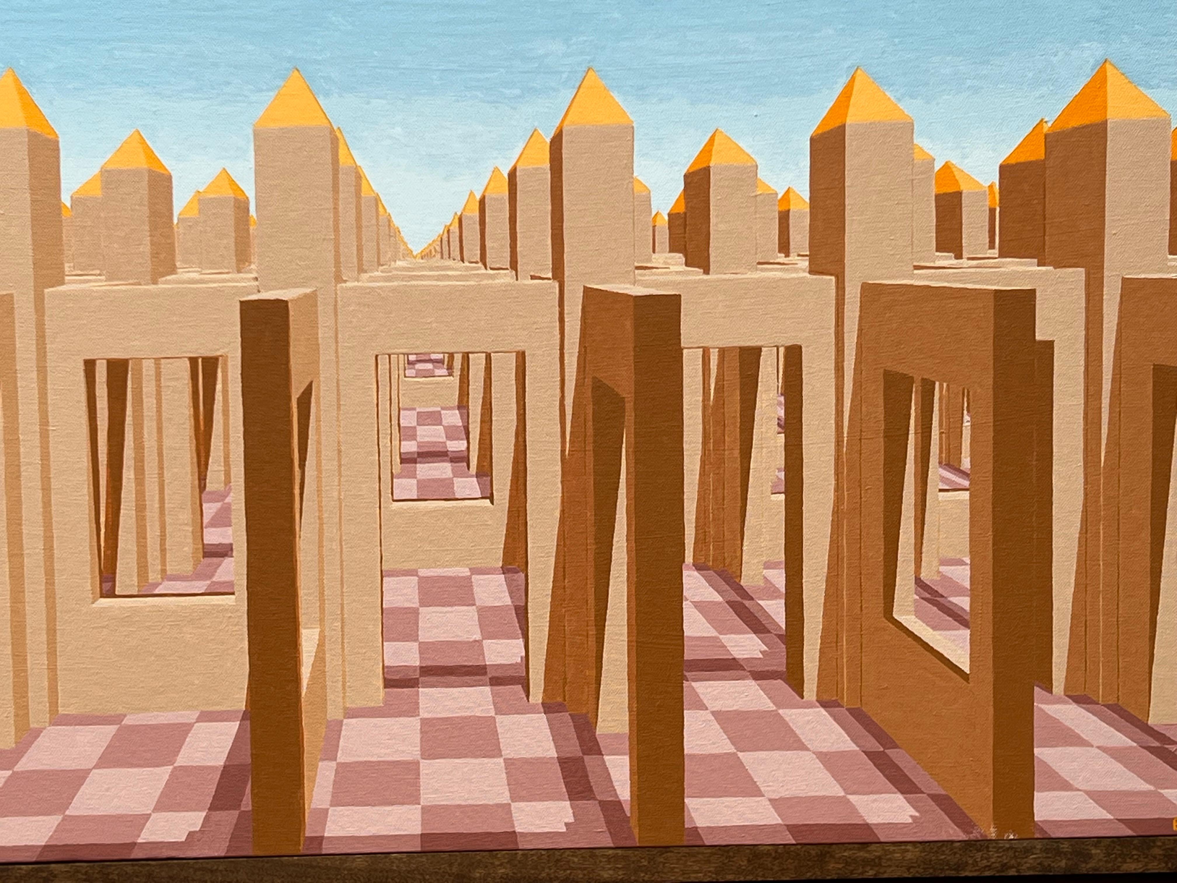 Quadri onirici architettonici #1 - Painting Contemporaneo di Unknown