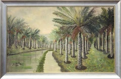 Vintage Architectural Palm Landscape