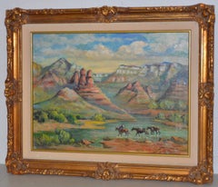 Arizona Western Landscape "Near Flagstaff" Oil Painting by Francoise