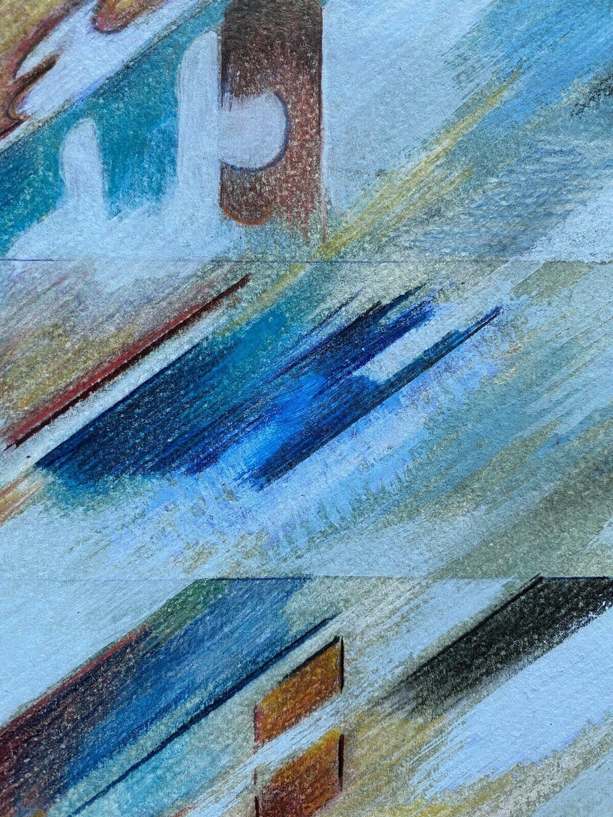 Arlette Martin 'B.1924' 1970's French Geometric Abstract Painting en vente 2