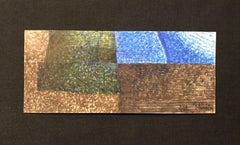 Arlette Martin Fine French Geometric Abstract Painting, Signed