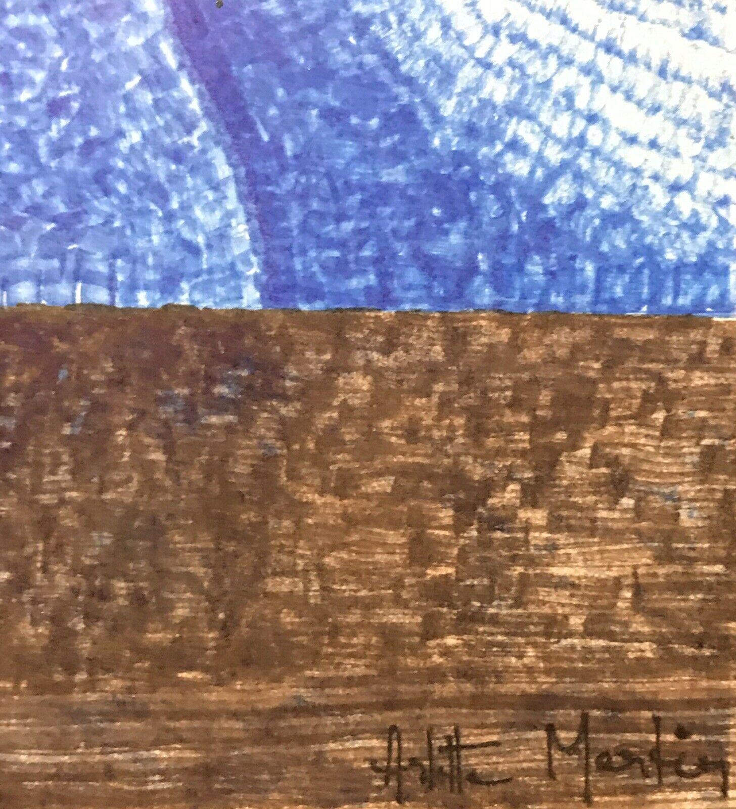 Arlette Martin Peinture abstraite géométrique française, signée en vente 1
