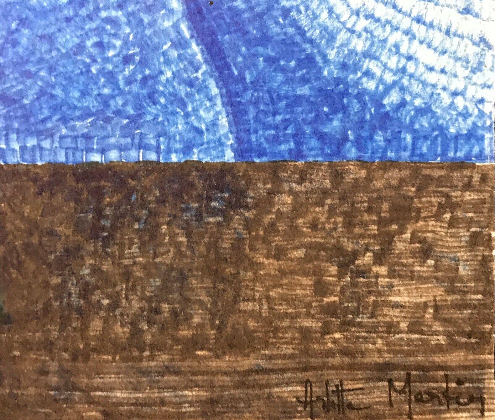 Arlette Martin Peinture abstraite géométrique française, signée en vente 2