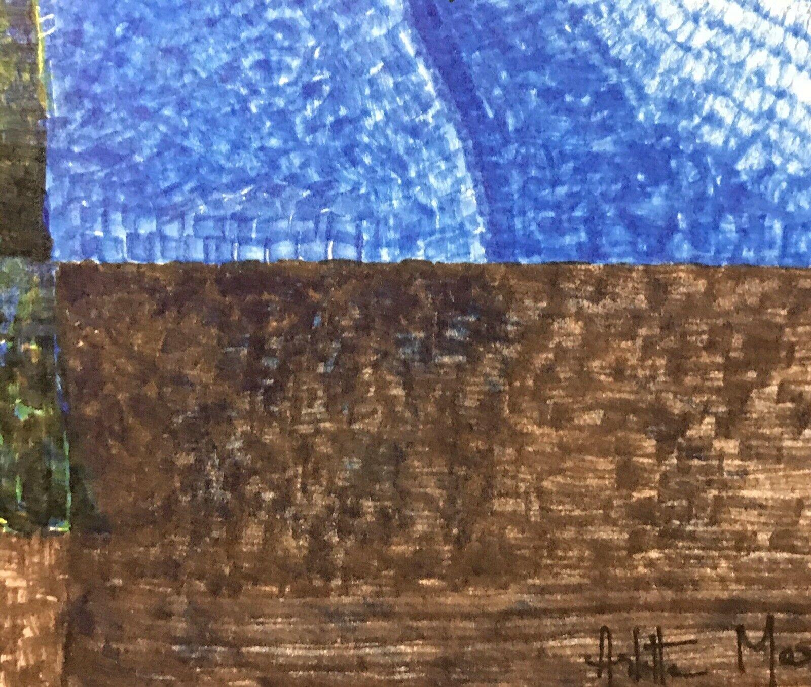 Arlette Martin Peinture abstraite géométrique française, signée en vente 3